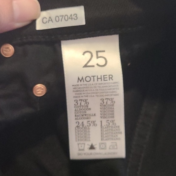 MOTHER The Looker A Modern Spy Black Jeans 25 - Picture 11 of 12